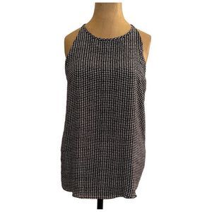 Banana Republic small shirt blouse top tank black white